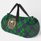Clan Duncan-Wappen über Tartan Duffle Bag (Rechte Ecke)