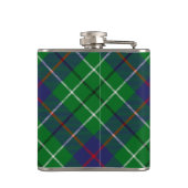 Clan Duncan Wappen über Tartan Flachmann (Rückseite)