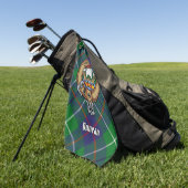 Clan Duncan-Wappen über Tartan Golfhandtuch (Gras)