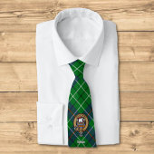 Clan Duncan-Wappen über Tartan Krawatte