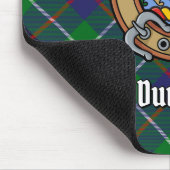 Clan Duncan-Wappen über Tartan Mousepad (Ecke)