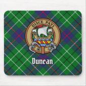 Clan Duncan-Wappen über Tartan Mousepad (Vorne)