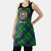 Clan Duncan-Wappen über Tartan Schürze (InSitu)