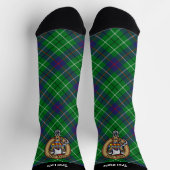 Clan Duncan Wappen über Tartan Socken (Oben)