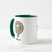 Clan Duncan-Wappen über Tartan Tasse (Vorderseite Links)