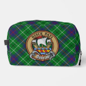 Clan Duncan Wappen über Tartan Waschbeutel (Vorderseite)