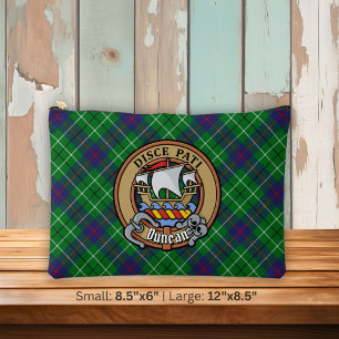 Clan Duncan-Wappen über Tartan Zubehörtasche