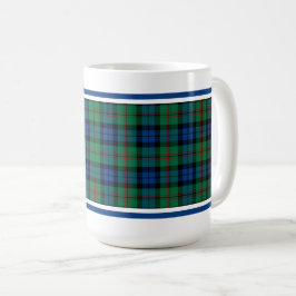 Clan Dundas Tartan Green und Blue Kariert Kaffeetasse