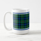 Clan Dundas Tartan Green und Blue Kariert Kaffeetasse (Links)