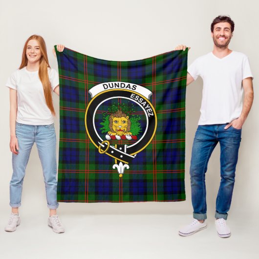Clan Dundas Tartan Kariert Fleecedecke (Beispiel)