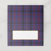 Clan Dundonald Wedding Folded Platzkarte (Außenseite Aufgefaltet)