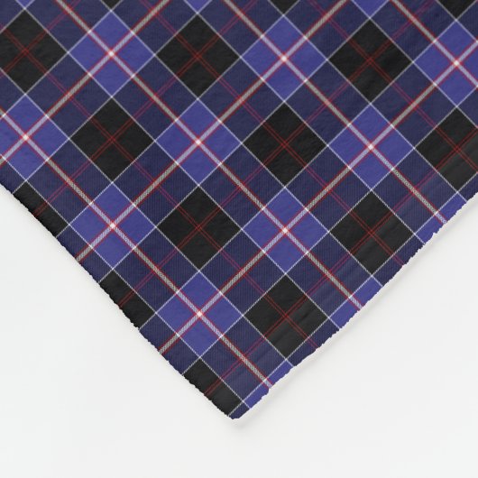 Clan Dunlap Tartan Fleecedecke (Ecke)