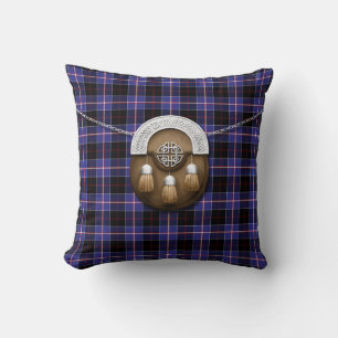 Clan Dunlap Tartan und Sporran Kissen