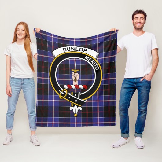 Clan Dunlop Modern Tartan Kariert Fleecedecke (Beispiel)