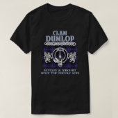 Clan Dunlop Wappen Schottischer Clans Schottischer T-Shirt (Design vorne)