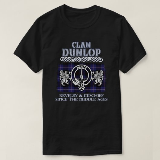 Clan Dunlop Wappen Schottischer Clans Schottischer T-Shirt (Design vorne)