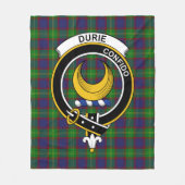 Clan Durie Tartan Kariert Fleecedecke (Vorderseite)