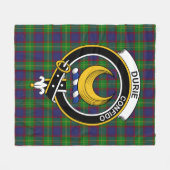 Clan Durie Tartan Kariert Fleecedecke (Vorderseite (Horizontal))