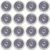 Clan Eliott Wappen & Tartan Knot Aufkleber (Vorderseite)