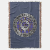 Clan Eliott Wappen & Tartan Knot Decke (Vorderseite Vertikal)