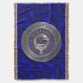 Clan Eliott Wappen & Tartan Knot Decke (Vorderseite Vertikal)