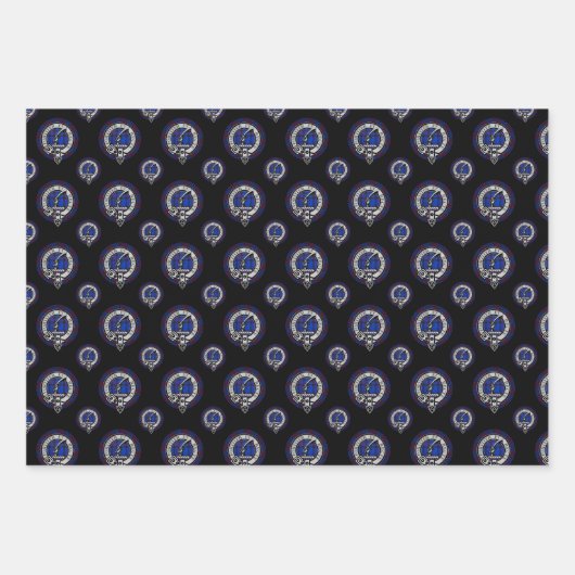 Clan Elliot Abzeichen, Border Reiver Holiday, Scho Geschenkpapier Set (Vorderseite 3)