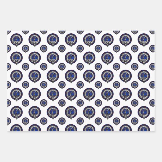 Clan Elliot Abzeichen, Border Reiver Holiday, Scho Geschenkpapier Set (Vorderseite 2)