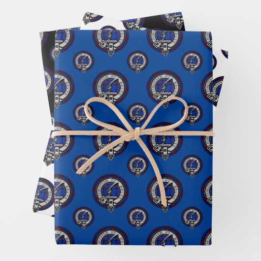 Clan Elliot Abzeichen, Border Reiver Holiday, Scho Geschenkpapier Set (Beispiel)