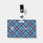Clan Elliot Ancient Tartan Abzeichen Ausweis (Front with Clip)