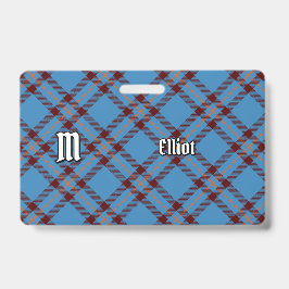 Clan Elliot Ancient Tartan Abzeichen Ausweis