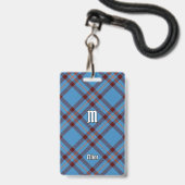 Clan Elliot Ancient Tartan Abzeichen Ausweis (Vorderseite mit Lanyard)