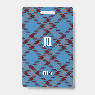 Clan Elliot Ancient Tartan Abzeichen Ausweis