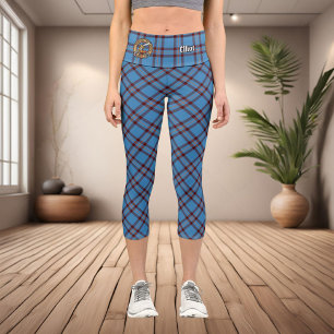 Clan Elliot Ancient Tartan Capri Leggings