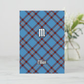 Clan Elliot Ancient Tartan Einladung (Stehend Vorderseite)