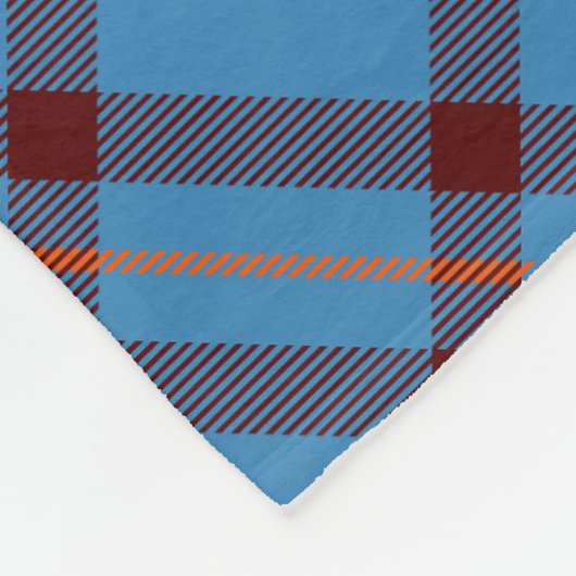 Clan Elliot Ancient Tartan Fleece Blanket (Ecke)