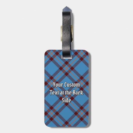 Clan Elliot Ancient Tartan Gepäcktag Gepäckanhänger (Rückseite vertikal)
