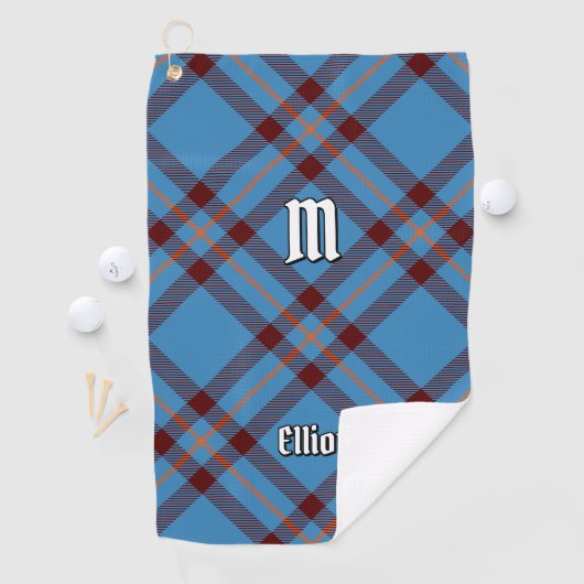 Clan Elliot Ancient Tartan Golf Towel Golfhandtuch (Insitu)