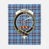 Clan Elliot Ancient Tartan Kariert Fleecedecke (Vorderseite)