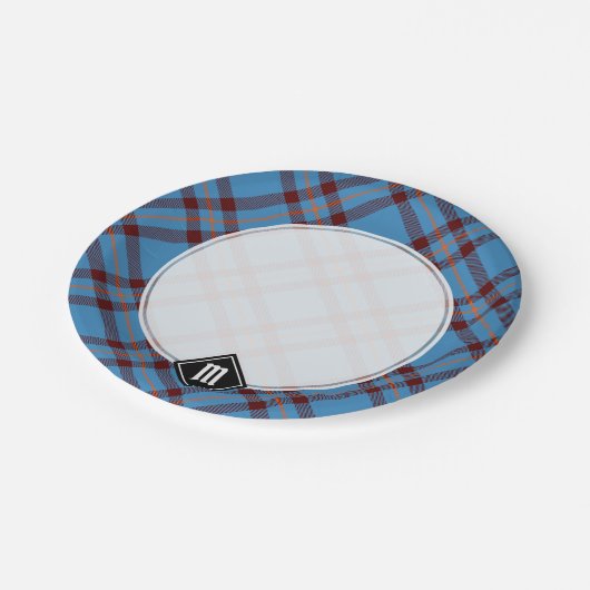 Clan Elliot Ancient Tartan Paper Tellers Pappteller (Schrägansicht)