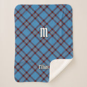 Clan Elliot Ancient Tartan Sherpa Blanket Sherpadecke (Vorderseite)
