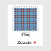 Clan Elliot Ancient Tartan Sticker (Blatt)