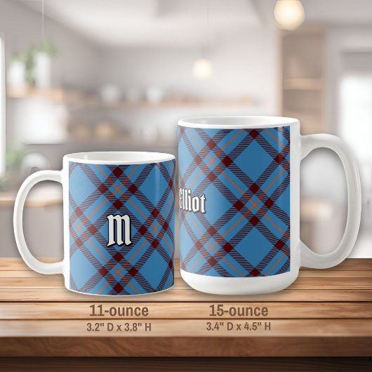 Clan Elliot Ancient Tartan Tasse