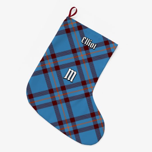 Clan Elliot Ancient Tartan Weihnachts-Strumpf Großer Weihnachtsstrumpf (Vorderansicht (hängend))