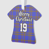Clan Elliot Elliott Tartan Christmas Jersey Ornament (Vorderseite)