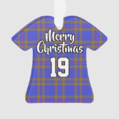 Clan Elliot Elliott Tartan Christmas Jersey Ornament (Vorderseite)