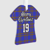 Clan Elliot Elliott Tartan Christmas Jersey Ornament (Vorderseite)
