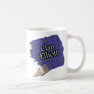 Clan Elliot Elliott Tartan Pinsel Tasse