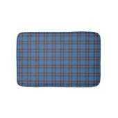 Clan Elliot Light Blue und Brown Scottish Tartan Badematte (Vorderseite)