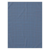 Clan Elliot Light Blue und Brown Scottish Tartan Tischdecke (Vorderseite)