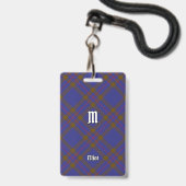 Clan Elliot Modern Tartan Abzeichen Ausweis (Vorderseite mit Lanyard)